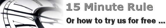 15 Minute Rule Banner